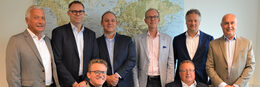 Het team van Comfort Vermogensbeheer van links naar rechts: Paul van den Hout, Gerbert Klop, Leendert-Jan Visser, Guido van Hattem, John den Otter, Marc Pullen, Patrick Zuijderwijk en Fons Schraauwers.