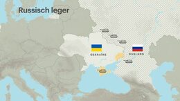 Troepen van Rusland die zich verzamelen rond de grenzen van Oekraïne